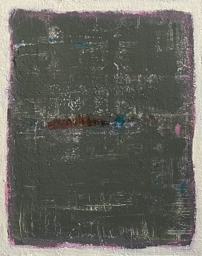 #1230 November Pink #3 16x24 acrylic framed panel, 2023