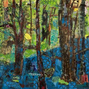 #1291 Rooted in Change 36x36 acrylic cradled wood panel, 2025