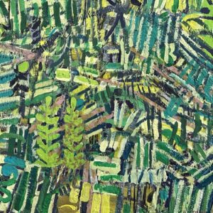 #1310 Flotsam 24x24 mixed media cradled wood panel, 2026